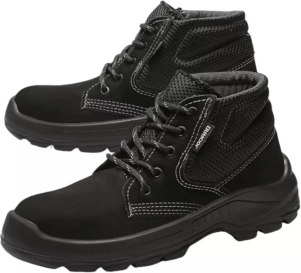 Bota Botina Nobuck Epi Bracol Bae Dubai Cor Preto Bico Pvc