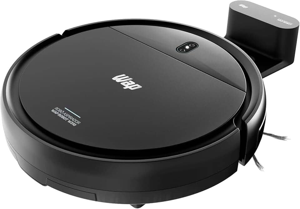 WAP Aspirador de Pó Robô W310 3 em 1, 420ml com Base Carregadora e Sensor Anticolisão e Antiqueda 30W Bivolt