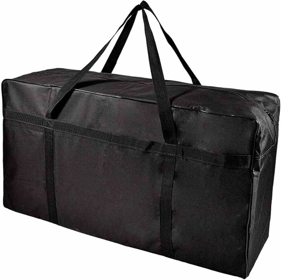 Bolsa Sacolão Grande Viagem Roupas Mochila Mala Gigante Alça de Ombro Reforçada Feira da Madrugada Brás com 137L Nylon e Zíper Grosso Nü Bag