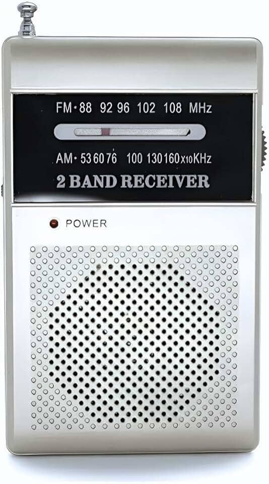 Rádio Portátil AM/FM/TV 2 Bandas Com Antena Retrátil 180° e Entrada para Fone de Ouvido Radinho De Bolso [VALUANCE]