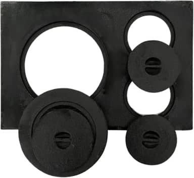 Chapa Paraná Para Fogão A Lenha 3 Furos Com Redução e Tampa