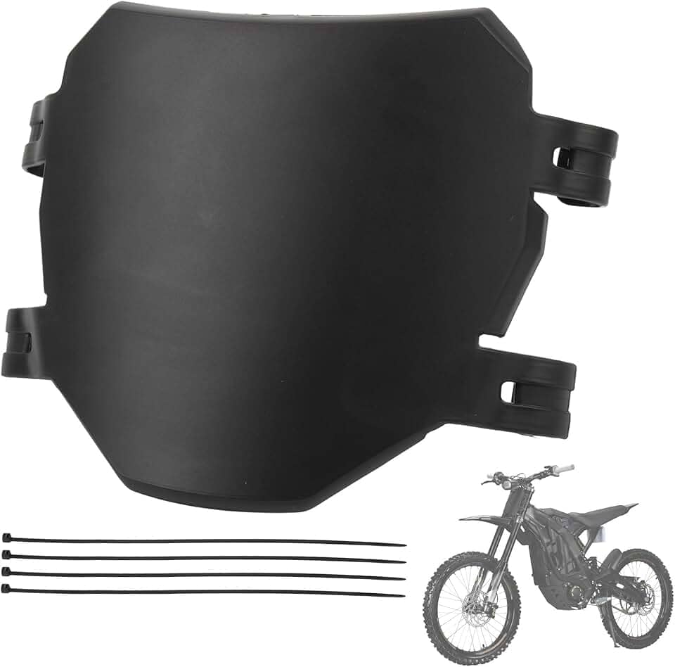 Número de bicicleta elétrica placa frontal de motocicleta compatível com Sur Ron LBX Talaria Sting MX3/R MX4 Talaria XXX E Ride Pro SS S SR Preto