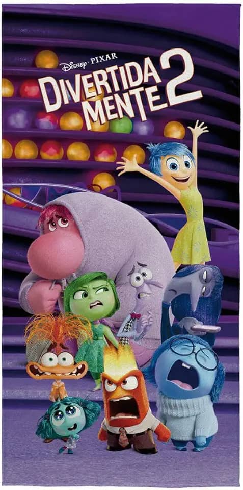 Toalha Aveludada Transfer Divertidamente 70 cm x 1,40 m Com 1 peça