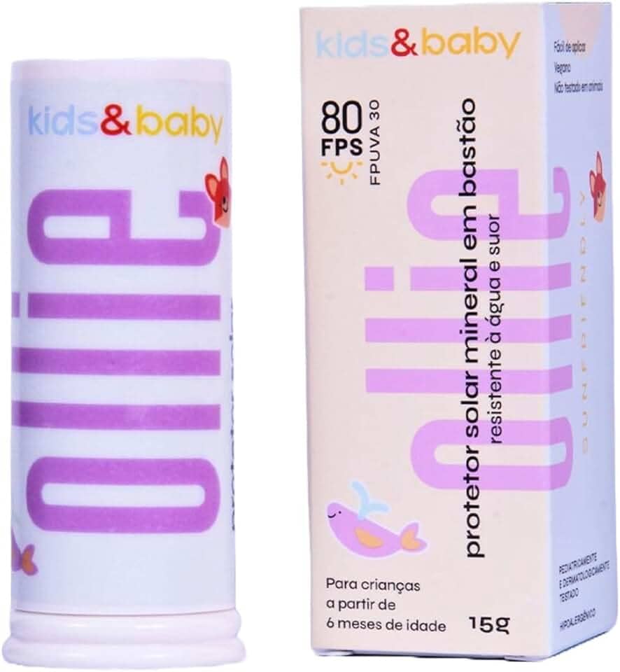 Protetor Solar Infantil em Bastão Mineral FPS 80 FPUVA 30