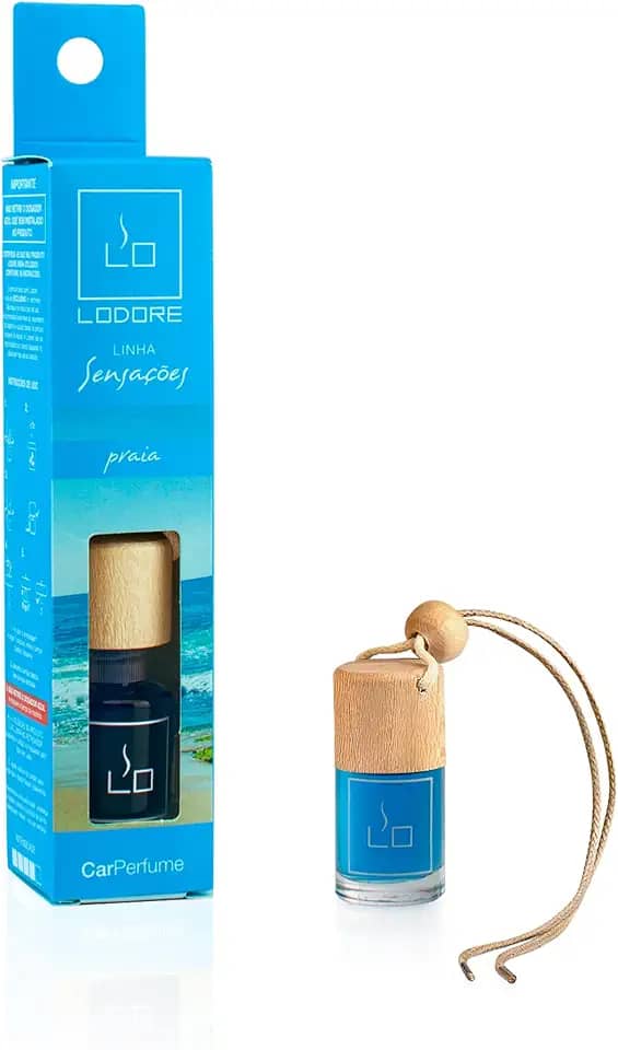 Perfume Automotivo Lodore Car – Cheirinho Duradouro e Refrescante para Carro, Aroma Marcante, Ideal para Todos os Tipos de Veículos, Perfeito para Deixar Seu Carro Sempre Perfumado (Praia)