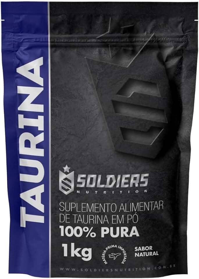 Soldiers Nutrition L - Taurina 1Kg - 100% Pura Importada -