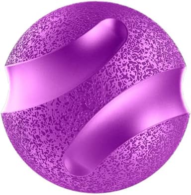 Bola Maciça Slim Ball Stark Pet, Tamanho 50mm, Brinquedo para Cães de Pequeno Porte, em Borracha Resistente Atóxica, Cor Roxo Neon