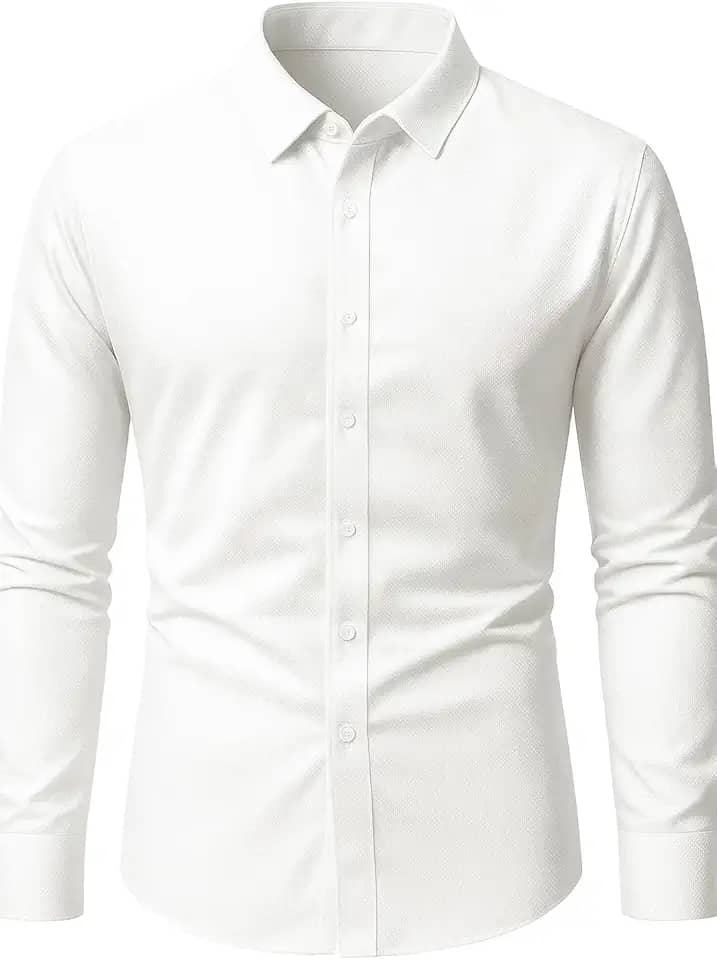 Camisa Social Masculina Slim Fit Manga Longa