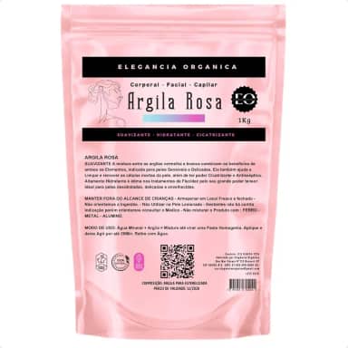 Argila Mascara Facial SkinCare 1kg Hidratante Argila em pó 100% Natural (Rosa) - But First