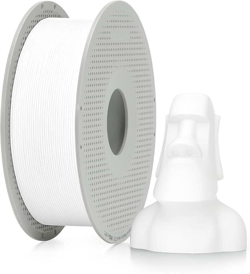 Filamento 3d Bambu Lab Pla Matte Fosco 1kg 1,75mm Com Carretel Reutilizável Cor Branco Marfim 11100