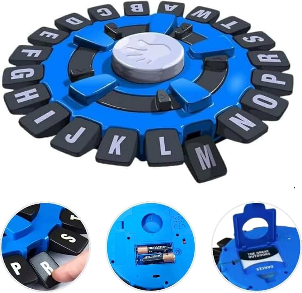 Tapple Jogo de Tabuleiro em Português, Base Azul com Letras Pretas, Plástico, Timer Eletrônico, 2+ Jogadores, 15 Minutos de Jogo, Idade 5+