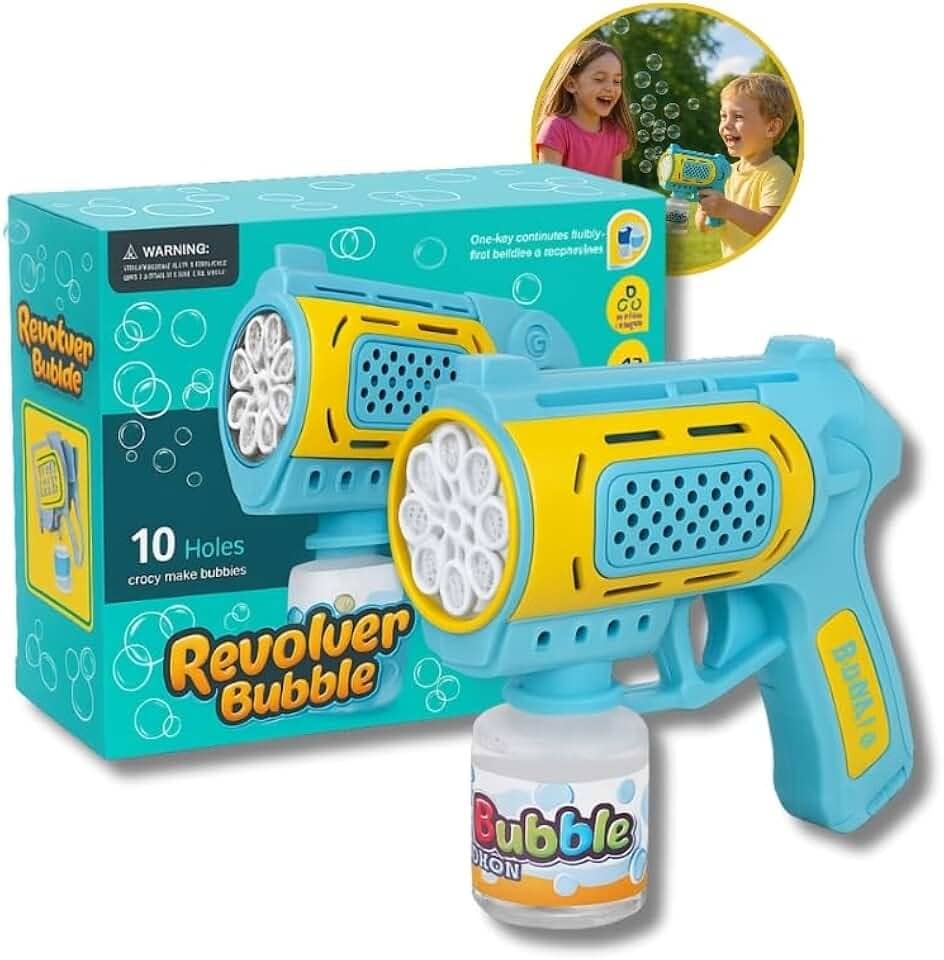 Lança Bolha de Sabão Automática Luz LED Pistola Máquina de Bolhas Brinquedo de Verão para Presente Dia das Crianças Aniversário Casamento Festa