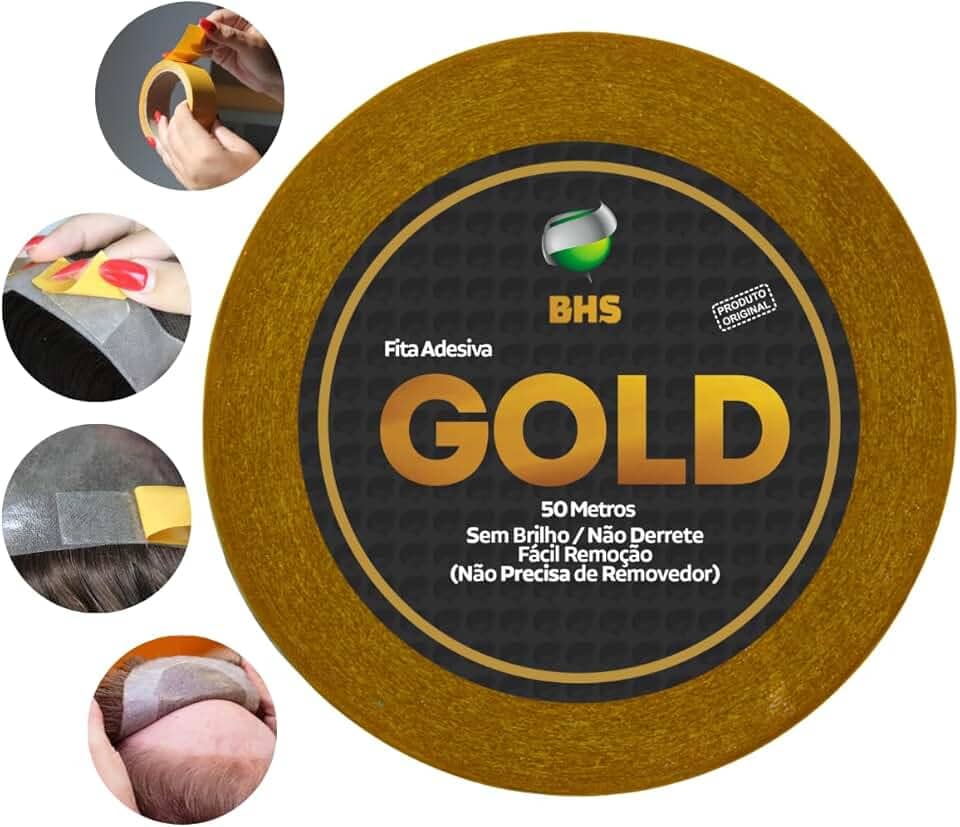 Fita Protese 50m Gold origin 2,0cm Amarela Não Derrete