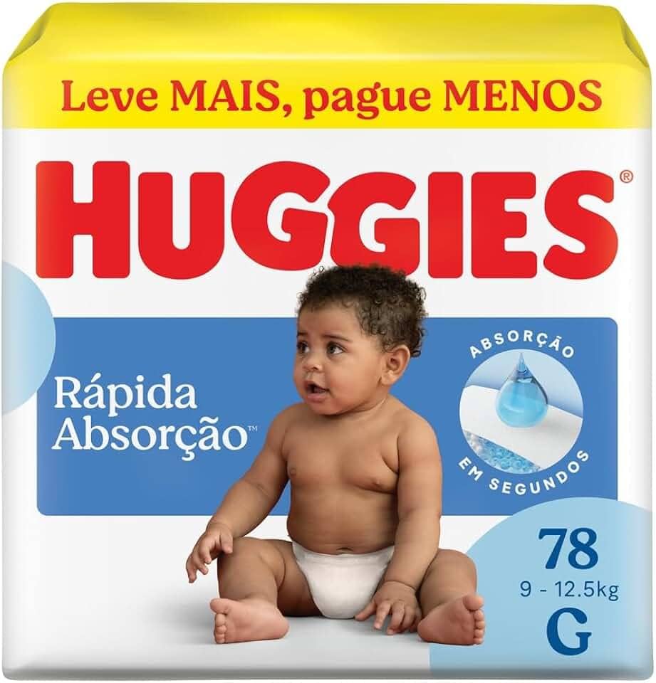 Huggies Fralda Tripla Proteção G 78 Un