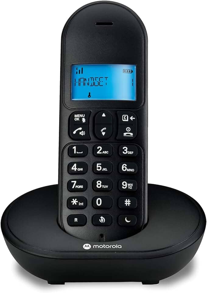 TELEFONE SEM FIO COM IDENTIFICADOR DE CHAMADAS E VIVA VOZ MT150 PRETO – MOTOROLA