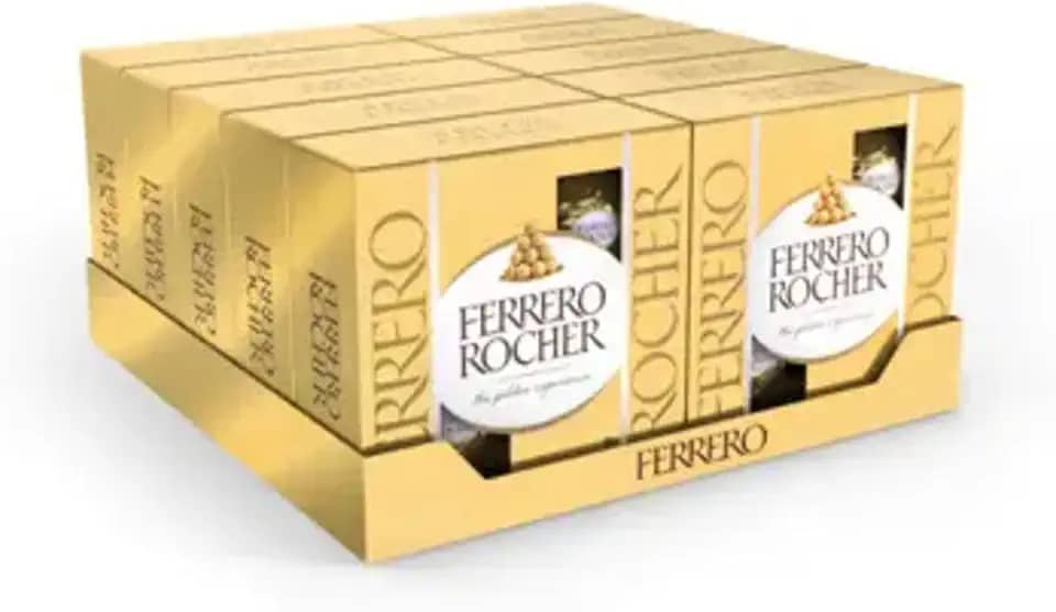 Caixa com 10x Bombom Ferrero Rocher 4un (50gr)