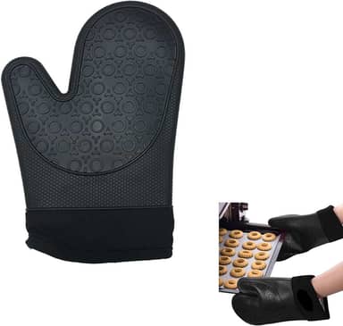 Luva Termica Para Cozinha, Luva para Forno de Silicone com Proteção Térmica, Utensilios para Cozinha Silicone,Suporta Temperaturas de Até 220ºc