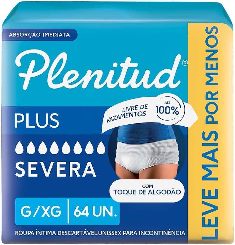 Plenitud Roupa Íntima Plus para Incontinência G/XG - 64 un