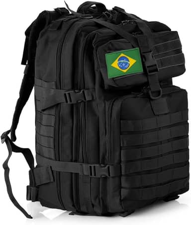 THURAM Mochila Tática 50L, Sistema MOLLE, Grande Capacidade para Trilhas, Acampamentos, Caça e Aventura - Mochila Resistente para 3 Dias de Emergência e Atividades ao Ar Livre