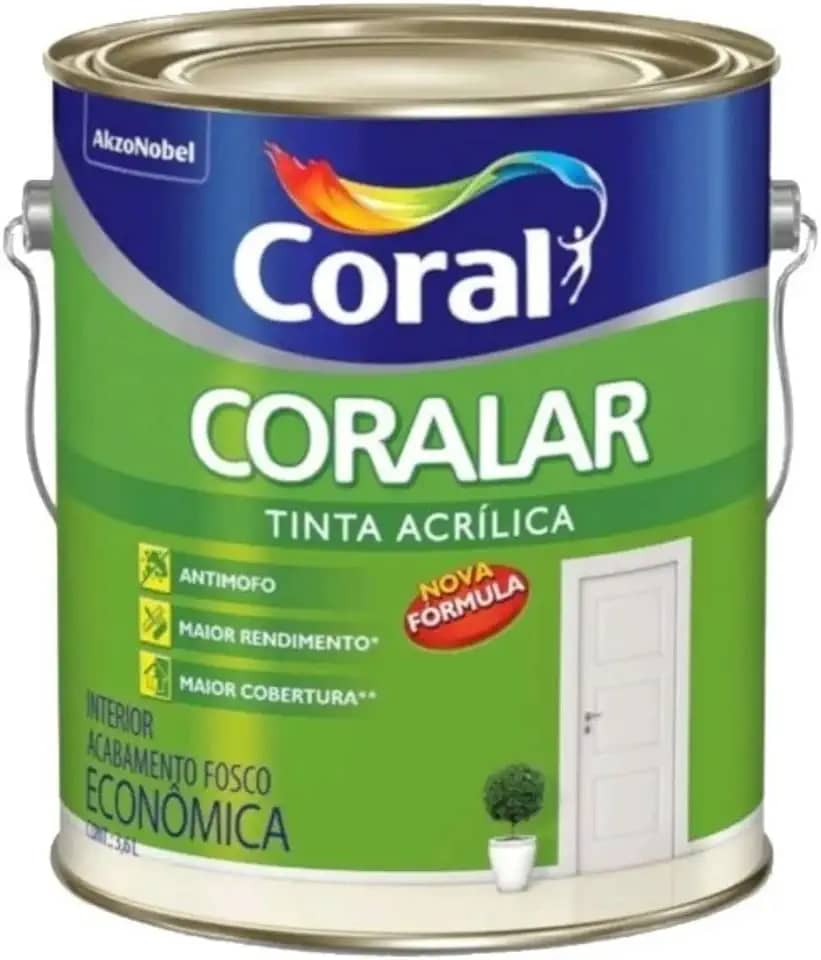Tinta Acrílica Coralar, Azul Arpoador, 3.6 L, Coral