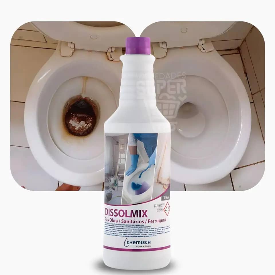 Dissolmix Limpa Vaso Sanitário, Remove Manchas e Marca D'água, 1 Litro