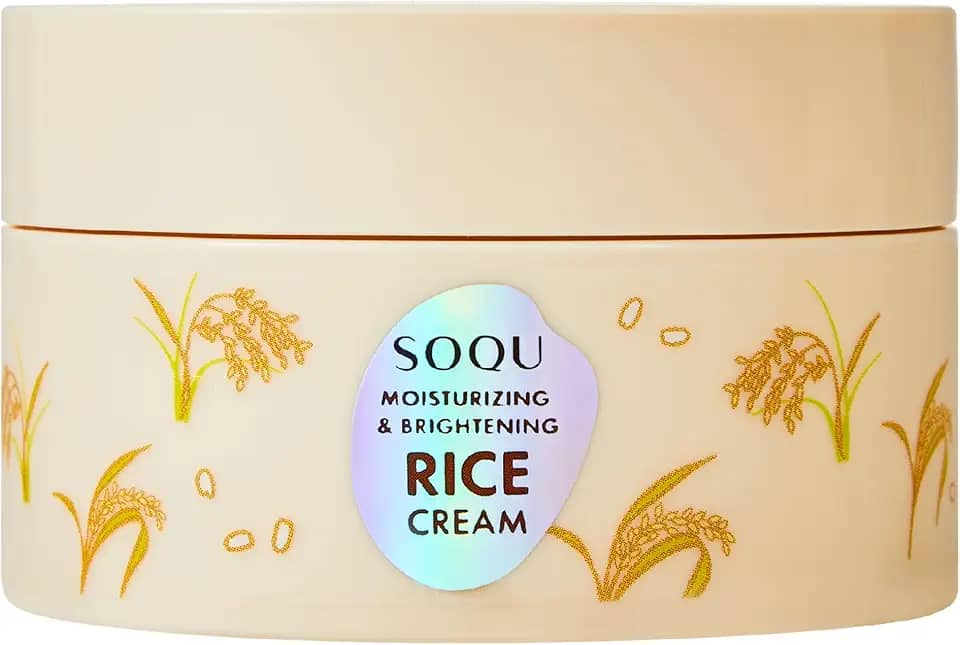 Creme de arroz hidratante e clareador – hidratação profunda, ilumina e uniformiza o tom da pele – 70 g – Feito na Coreia