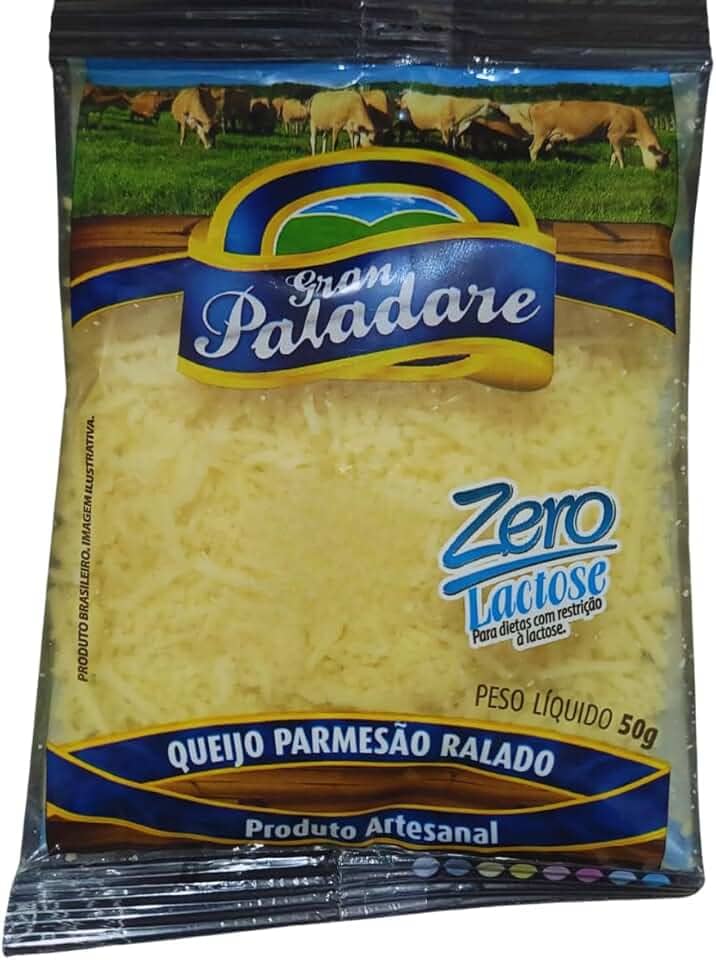 Gran Paladare Queijo Parmesão Ralado Zero Lactose, Produto Artesanal, 50g