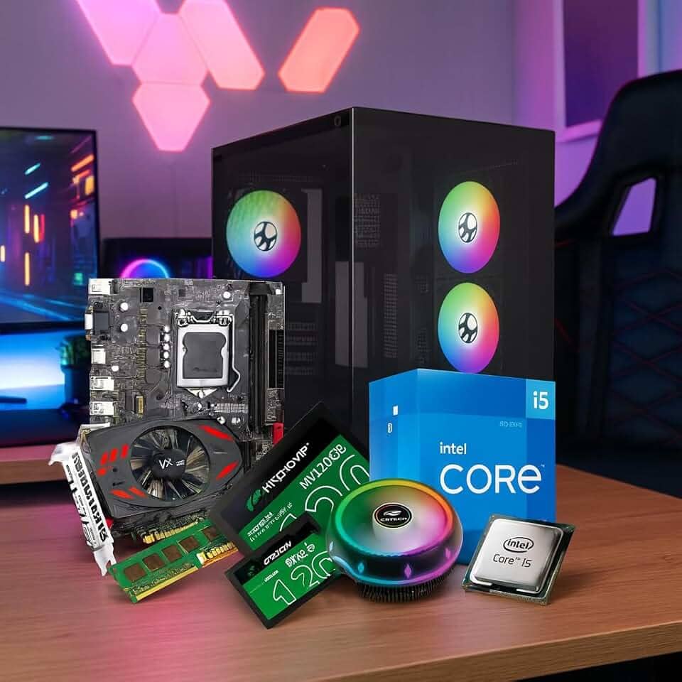PC Gamer, Melhor Custo-Benefício, Core i5 (LGA 1155), 8GB DDR3, SSD 120GB, GT 750 Ti 2GB DDR5, COM WI-FI – Gabinete Aquário RGB 3 Fans – Ideal para Jogos E-Sports