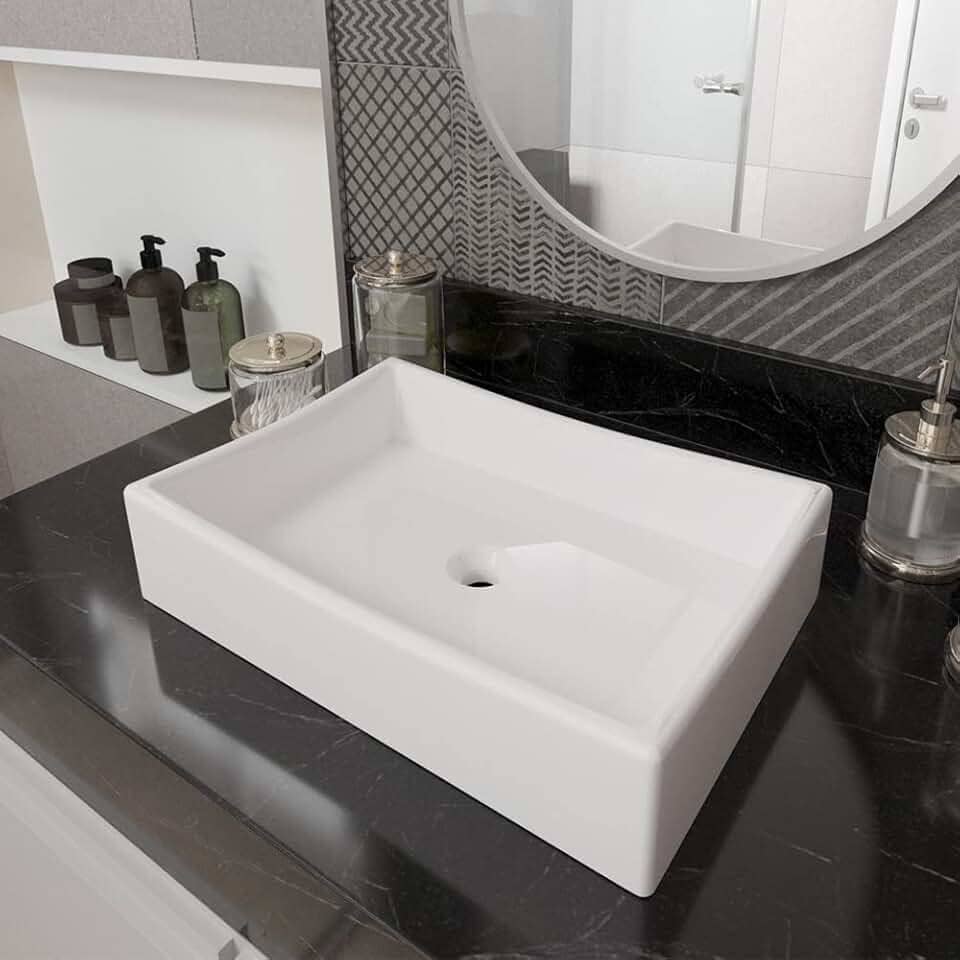 Cuba Pia para Banheiro Retangular Dalla Branco