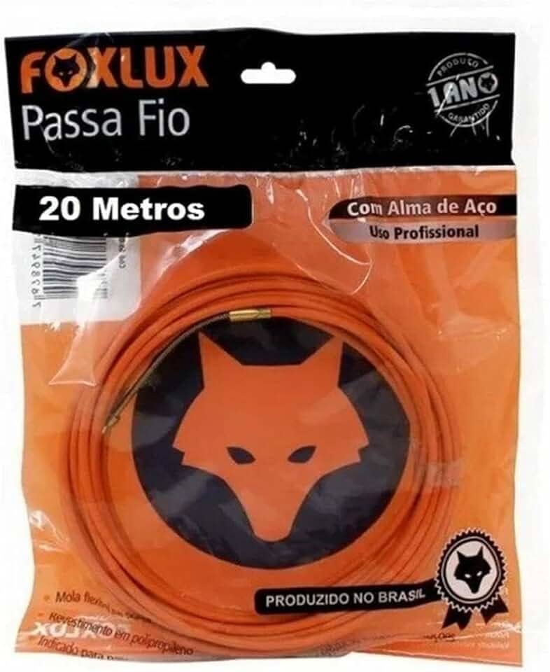 Foxlux Passa Fio Com Alma De Aço 20 Metros