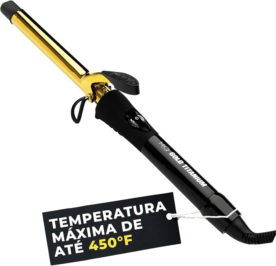 MQ Professional - Modelador de Cachos Profissional Gold Titanium - 32mm - Bivolt