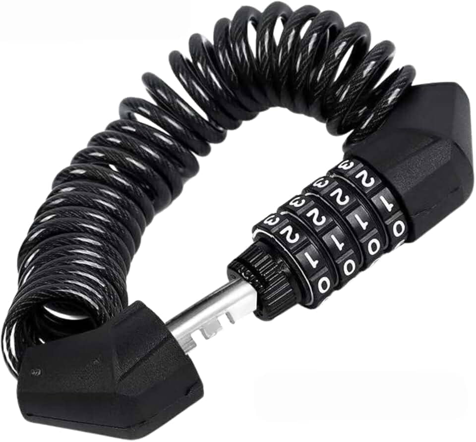 Cadeado Trava com Senha Segredo para Capacete de Moto Bike