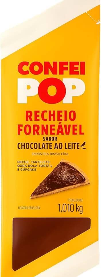 Recheio Forneável Confeiteiro pop Chocolate ao Leite 1,010 kg – Harald