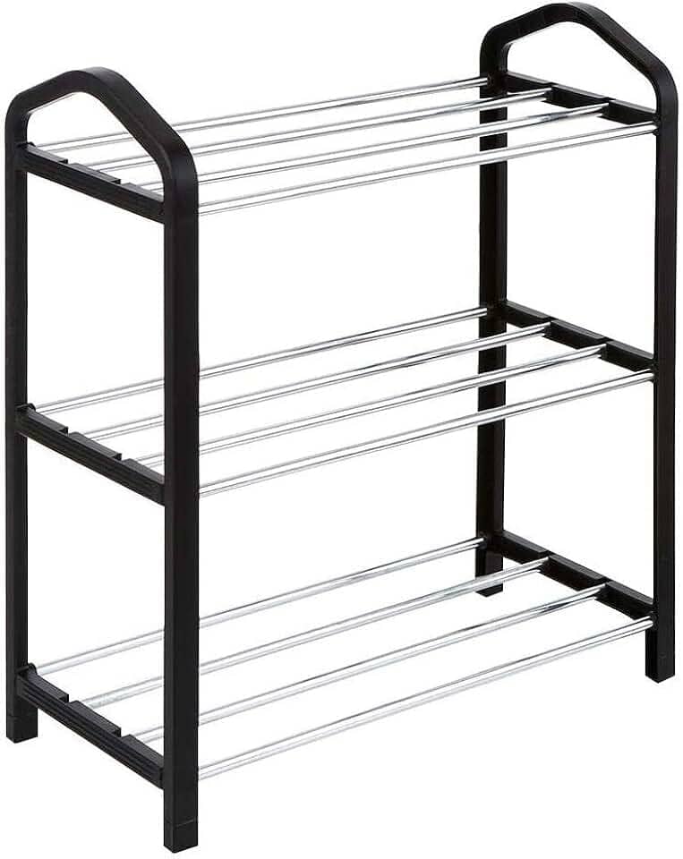 ESTANTE SAPATEIRA 12 SAPATOS DESMONTAVEL COM 3 PRATELEIRAS VERTICAL