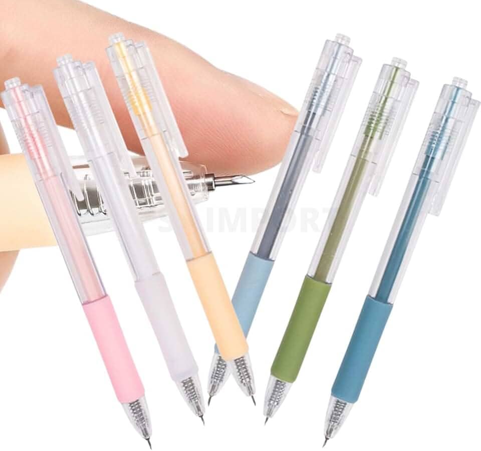 Caneta Estilete de Precisão ferramenta de corte Artesanato Lâmina Fina para papel kit 3 peças portátil