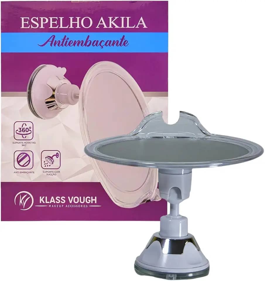 Espelho Akila Antiembaçante Com Ventosa