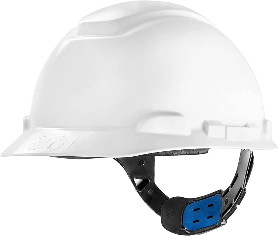 3M, Capacete De Segurança H-700 Aba Frontal, Branco, Ajuste Fácil