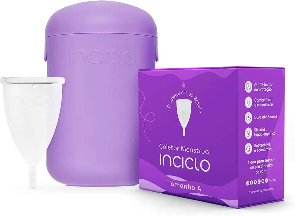 Coletor Menstrual Inciclo + Cápsula Esterilizadora Lavanda (A (a partir de 30 anos e ou com filhos))
