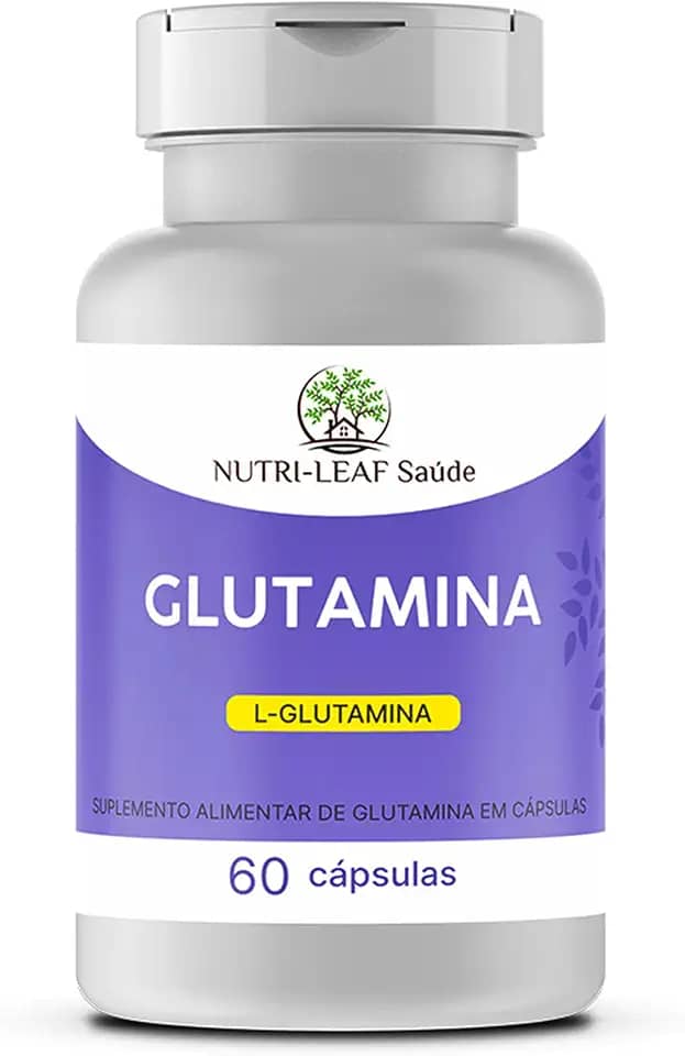 Glutamina – aminoácido essencial, para suporte à imunidade, saúde intestinal e recuperação física, 1000 mg – NUTRI-LEAF SAÚDE