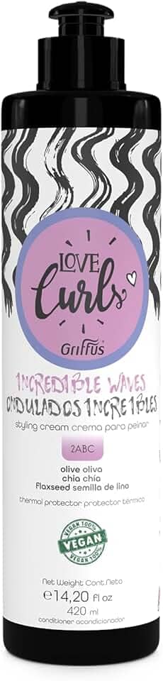 Griffus Creme Para Pentear Ondas Incríveis Amo Cachos 420 Ml Cosméticos
