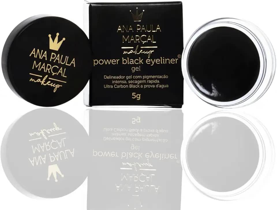 Delineador Semi Matte Ultra Carbon de Longa Duração Power Black Gel Eyeliner 5g