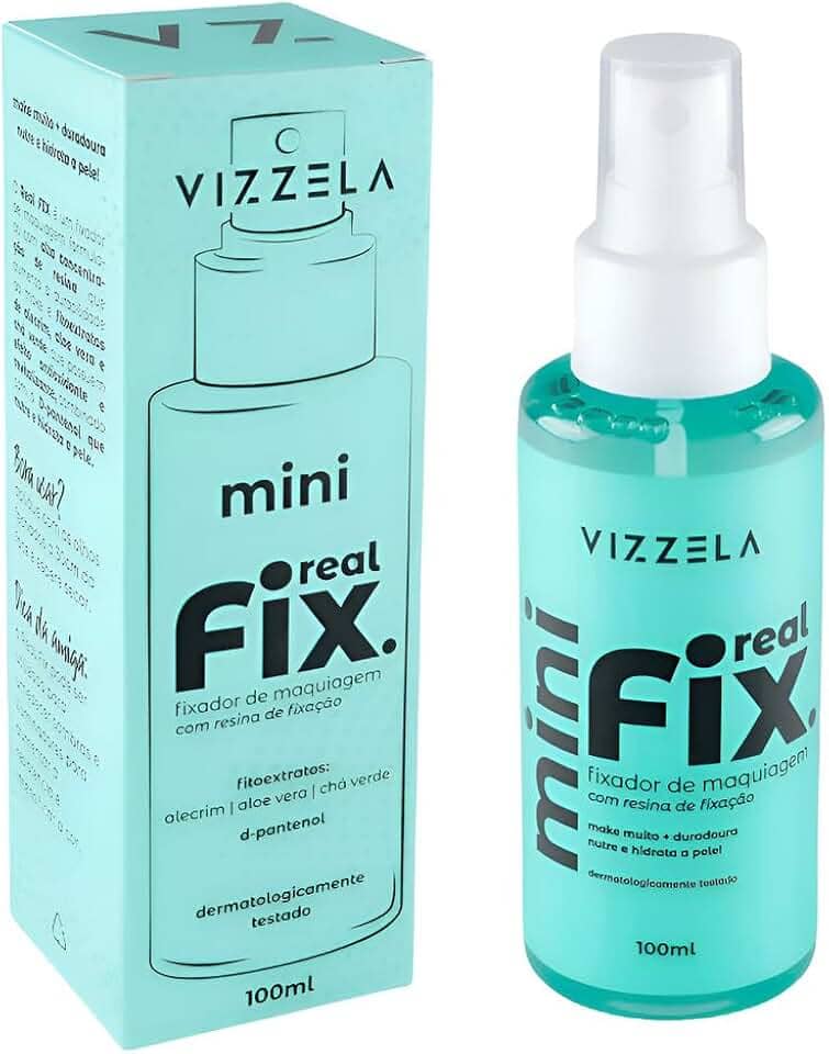 Mini Fixador de Maquiagem Real Fix Vizzela 100ml