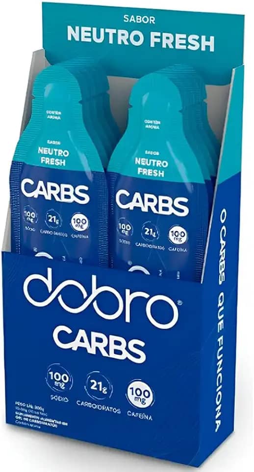 Carbs Gel Dobro sabor Neutro Fresh com Cafeína (10un x 30g)