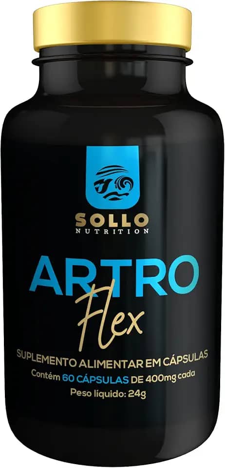 Artro Flex 60 Cápsulas (Colágeno tipo II, Magnésio, Cálcio, Vitamina D3 e K2)