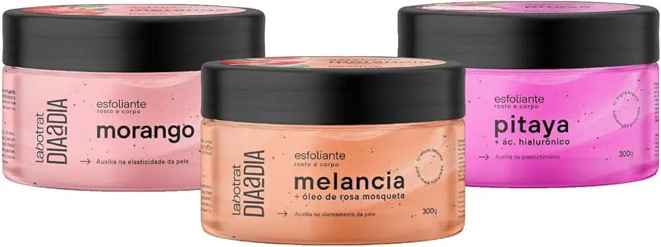 Esfoliante para o Rosto e Corpo LABOTRAT Morango + Melancia + Pitaya 300g -