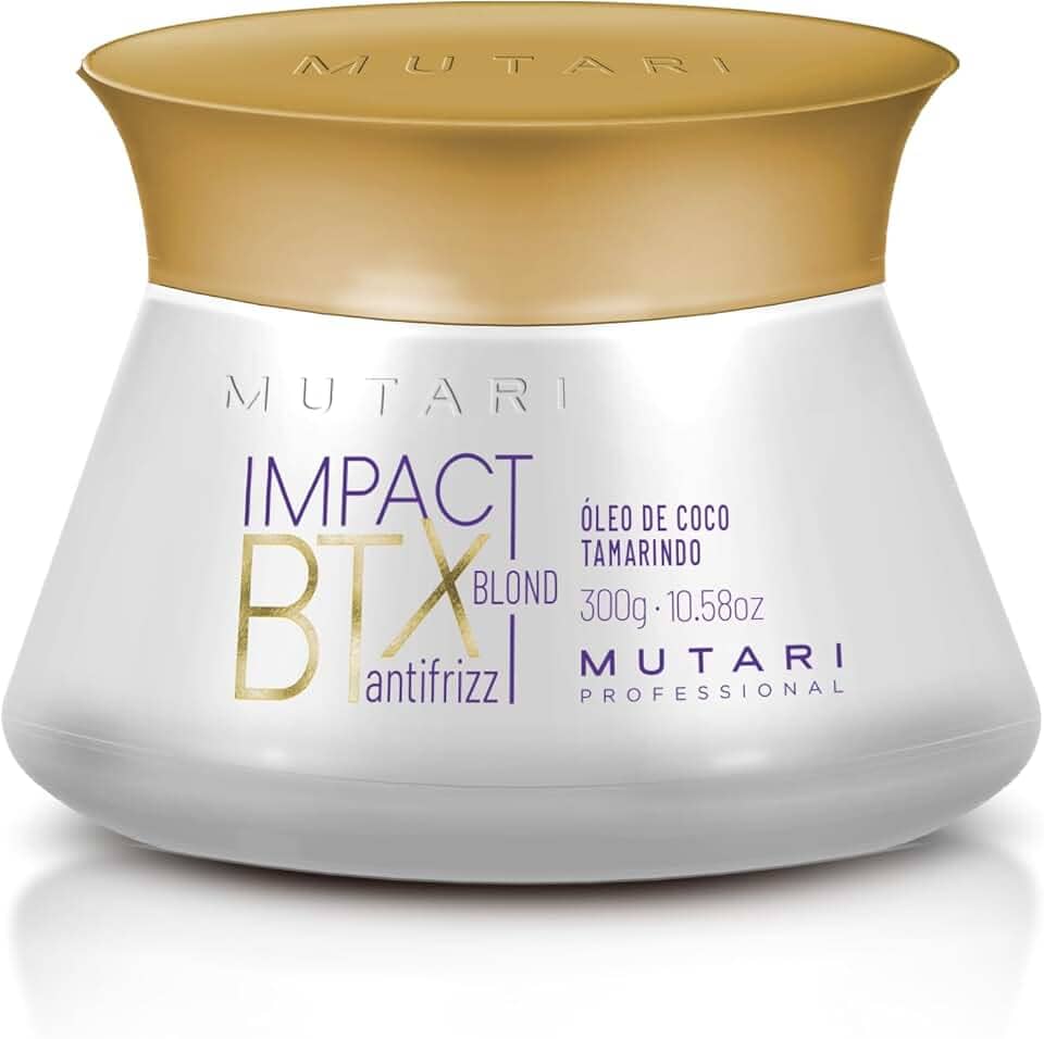 Impact Btx Blond Antifrizz Mutari 300g Para Cabelos Loiros