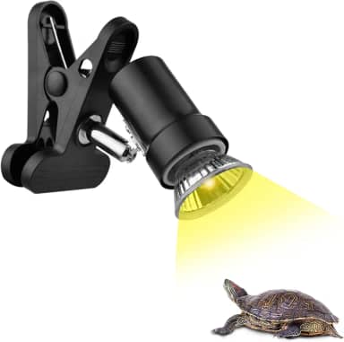 DOMICA Lâmpada de calor para répteis com lâmpada UVA UVB de 50 W, luz solar simulada, lâmpada de aquecimento para tartaruga, lagarto, cobra, dragão urso, anfíbios