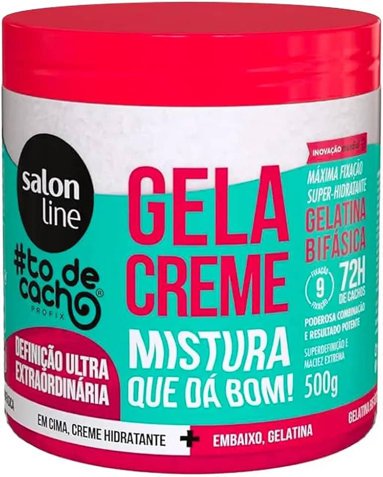 Salon Line, Gel&Creme, #todecacho, Definição Ultra Extraordinária, Vegana - Para Cabelos Ondulados, Cacheados e Crespos