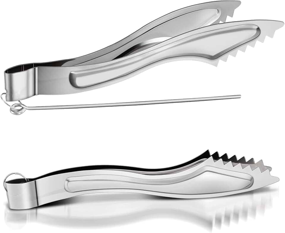 Conjuntos de pinças de narguilé de metal para narguilé carvão pinças de metal narguile shisha carvão pinças com pôquer longos acessórios para narguilé shisha clipes de pinça 2 pacotes