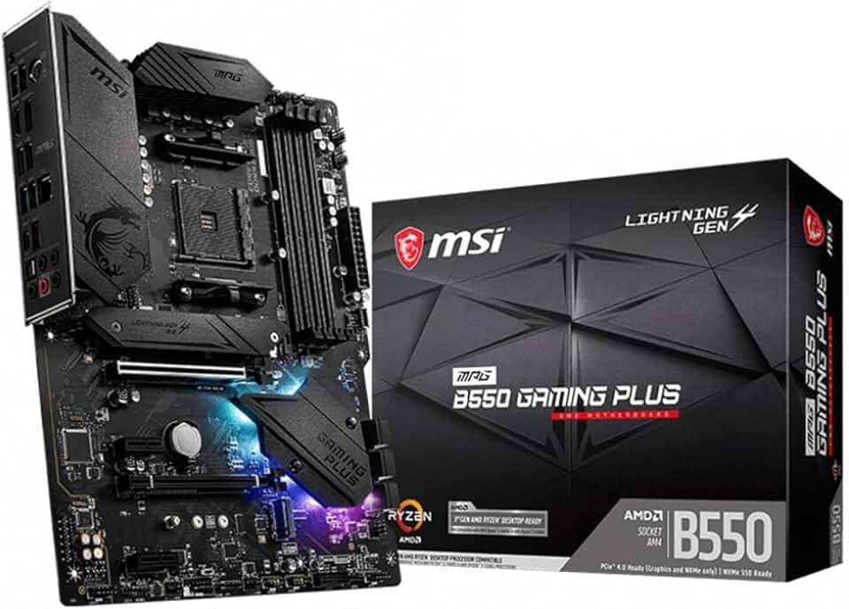 Placa mãe MSI MPG AMD B550 Gaming Plus Socket AM4 ATX DDR4-SDRAM
